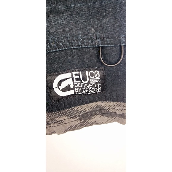 Ecko Unltd Shorts Mens XL Gray Camo Cargo Logo Casual Hip Hop Street Skater Y2K - Picture 2 of 7